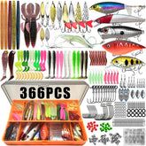Fishing Lure Kit – 86/88/136/149/366pcs Multi-Lure Box for Trout, Pike & Bass