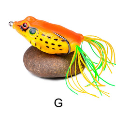 TopWater Frog Fishing Lure 4.3cm-6.5cm | 5g-17.5g Soft Silicone Bait Wobblers with Double Hooks for Bass Pike Snakehead