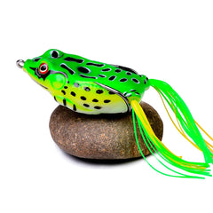 TopWater Frog Fishing Lure 4.3cm-6.5cm | 5g-17.5g Soft Silicone Bait Wobblers with Double Hooks for Bass Pike Snakehead