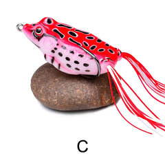 TopWater Frog Fishing Lure 4.3cm-6.5cm | 5g-17.5g Soft Silicone Bait Wobblers with Double Hooks for Bass Pike Snakehead