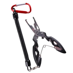 Multifunction Stainless Steel Fishing Pliers – Scissors, Hook Remover & Braid Cutter with Lanyard