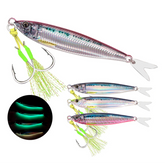 Printed Fast Sinking Metal Jig Lure 20–130g – Saltwater Shore Casting Vertical Jig