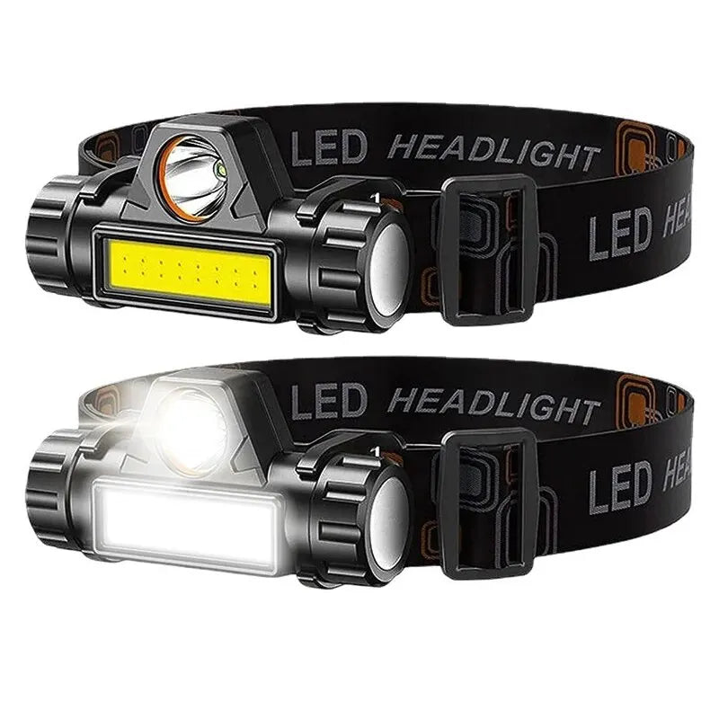 Rechargeable COB LED USB Headlamp – Waterproof Magnetic Fishing Light