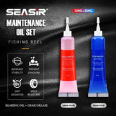 Reel Grease & Lubricant Oil Set – Fishing Reel Bearing Maintenance Kit (20ml x 2pcs)