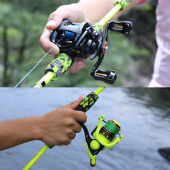 Sougayilang 5-Section Spinning & Casting Rod – Ultralight Carbon Fiber Travel Fishing Pole