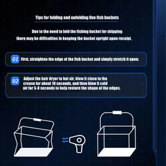 Portable Fishing Bucket – PVC Live Fish Container & Tackle Storage Box