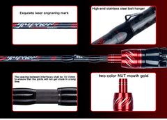 Traveller Fishing Rod – Fuji Spinning & Casting Carbon 1.8–3.0m