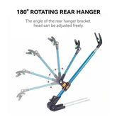 Thickened Telescopic Fishing Rod Bracket – Dual Purpose Adjustable Stainless Steel Holder (1.7M / 2.1M / 2.4M)