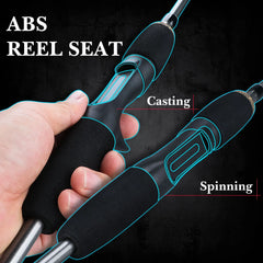 Sougayilang 5-Section Spinning & Casting Rod – Ultralight Carbon Fiber Travel Fishing Pole