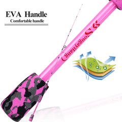 Sougayilang 5-Section Spinning & Casting Rod – Ultralight Carbon Fiber Travel Fishing Pole