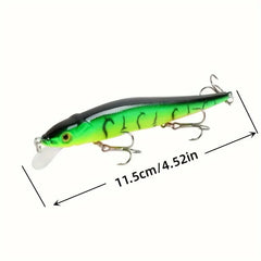 Minnow Fishing Lure – 115mm 14g Sinking Hard Bait Crankbait for Bass & Pike