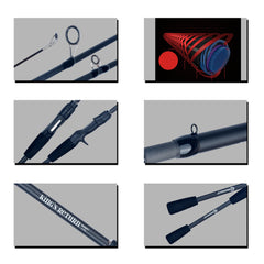 Travel Carbon Fishing Rod – Spinning & Baitcasting Ultralight Lure Rod (1.8m–2.4m)