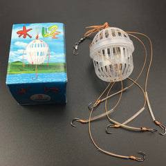 Explosion Bait Cage Hook – 6 Strong Carbon Steel Fishing Hooks for Carp & Sea Fishing