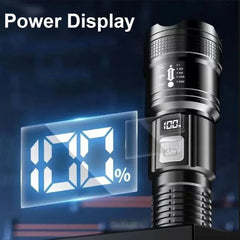 Powerful LED Flashlight – 5000LM Ultra Bright Tactical Torch with Zoom & Waterproof Design
