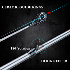 Sougayilang 5-Section Spinning & Casting Rod – Ultralight Carbon Fiber Travel Fishing Pole