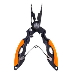 Multifunction Stainless Steel Fishing Pliers – Scissors, Hook Remover & Braid Cutter with Lanyard
