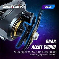 Cast-X Baitcasting Reel – 7.3:1 HS Ratio, Double Spools, Carbon Grip, 8.5kg Drag
