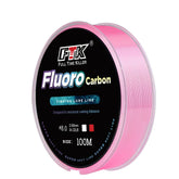 100m Fluorocarbon Fishing Line – Super Soft Carbon Coated Nylon Line (0.14mm–0.5mm, 4.13–34.32lb)