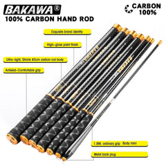 Ultralight Carbon Telescopic Fishing Rod 1.8M–7.2M | Portable Carp & Travel Spinning Pole