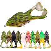 Frog Lure Double Propeller Legs Silicone Soft Baits 13.6g 16.6g Topwater Wobblers Artificial Bait for Bass Catfish