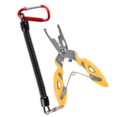 Multifunction Stainless Steel Fishing Pliers – Scissors, Hook Remover & Braid Cutter with Lanyard