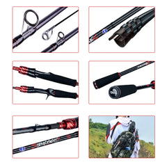 Traveller Fishing Rod – Fuji Spinning & Casting Carbon 1.8–3.0m