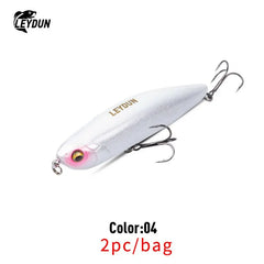 2pcs Z-Claw Floating Pencil Fishing Lures | 100mm 20g Topwater Stickbait Walk The Dog Hard Baits for Bass & Pike