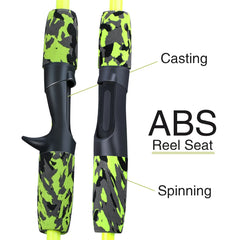 Sougayilang 5-Section Spinning & Casting Rod – Ultralight Carbon Fiber Travel Fishing Pole