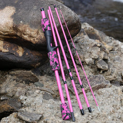 Sougayilang 5-Section Spinning & Casting Rod – Ultralight Carbon Fiber Travel Fishing Pole