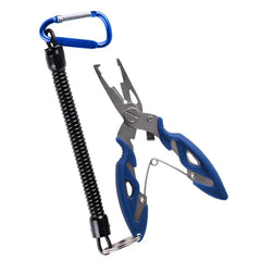 Multifunction Stainless Steel Fishing Pliers – Scissors, Hook Remover & Braid Cutter with Lanyard