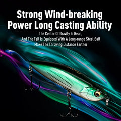 2pcs Z-Claw Floating Pencil Fishing Lures | 100mm 20g Topwater Stickbait Walk The Dog Hard Baits for Bass & Pike