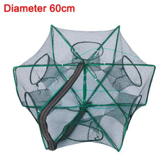 6 Hole Folding Fishing Net Trap – Crayfish, Crab, Shrimp & Eel Catcher