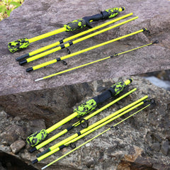 Sougayilang 5-Section Spinning & Casting Rod – Ultralight Carbon Fiber Travel Fishing Pole