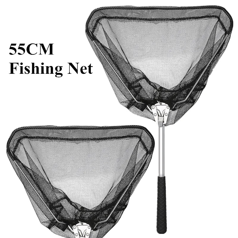 Telescopic Folding Fishing Net – Aluminum Alloy Landing Net for Carp & Fly Fishing