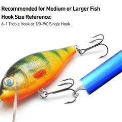 Portable Aluminum T-Hook Fish Hook Remover – Stainless Steel Fishing Tackle Tool