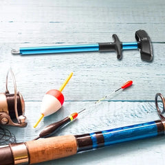 Portable Aluminum T-Hook Fish Hook Remover – Stainless Steel Fishing Tackle Tool