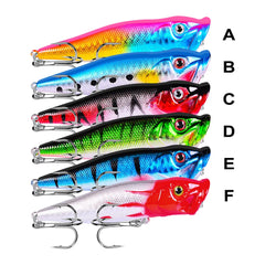 Hot Selling Popper Lure – 93mm / 12.5g Floating Topwater Hard Bait with 3D Eyes & Rattle System