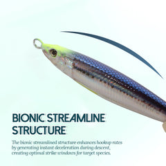 Printed Fast Sinking Metal Jig Lure 20–130g – Saltwater Shore Casting Vertical Jig