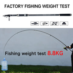 Telescopic Surf Spinning Rod | 3.6m-4.5m 30T Carbon Travel Surfcasting Shore Casting Fishing Pole